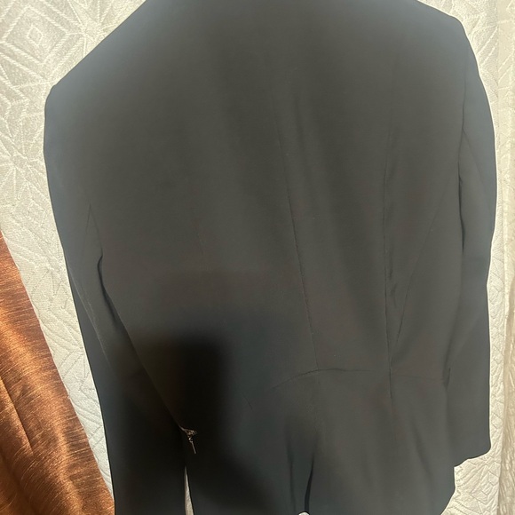 White House Black Market Black Blazer with Zipper Details - Picture 4 of 5